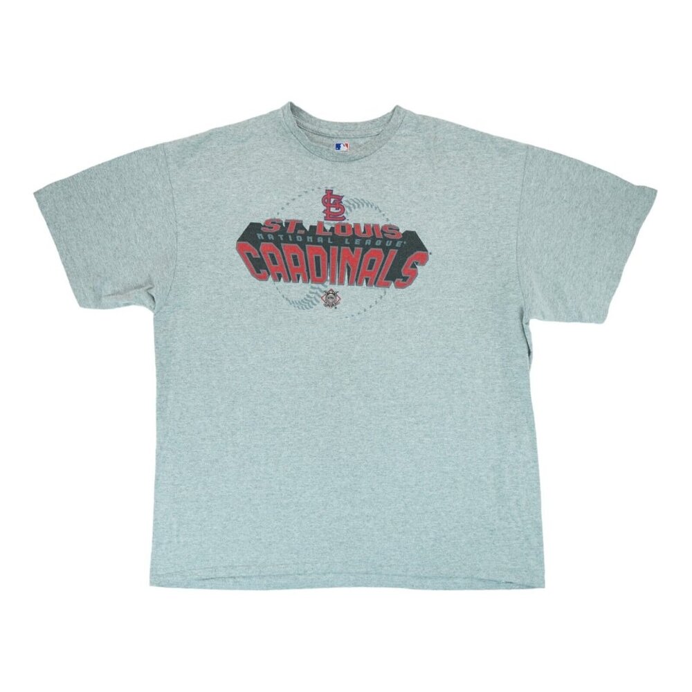St. Louis Cardinals T Shirt Adult 2XL Gray MLB Baseball Sport Graphic